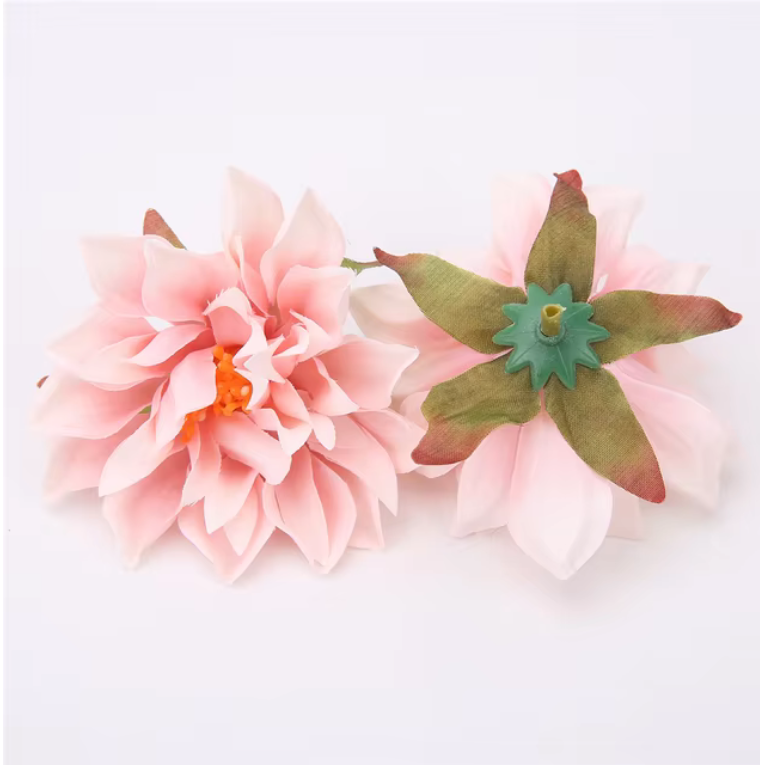 Dahlia Flower Heads Artificial Flower Small - 10Pcs