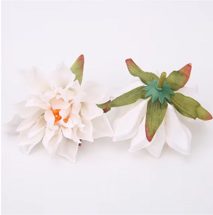 Dahlia Flower Heads Artificial Flower Small - 10Pcs