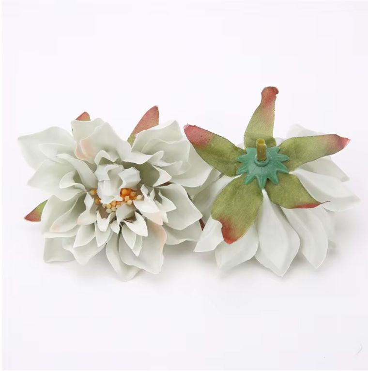 Dahlia Flower Heads Artificial Flower Small - 10Pcs