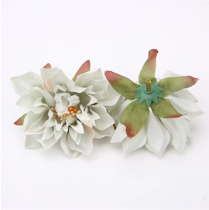 Dahlia Flower Heads Artificial Flower Small - 10Pcs