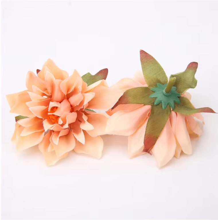 Dahlia Flower Heads Artificial Flower Small - 10Pcs