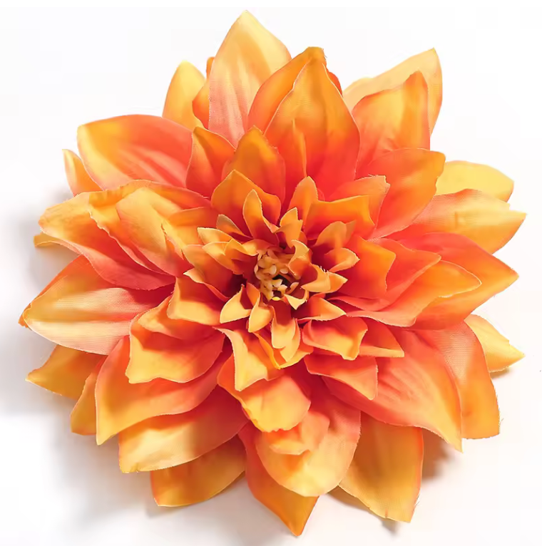 Dahlia Flower Heads Artificial Flower Large - 5 Pcs