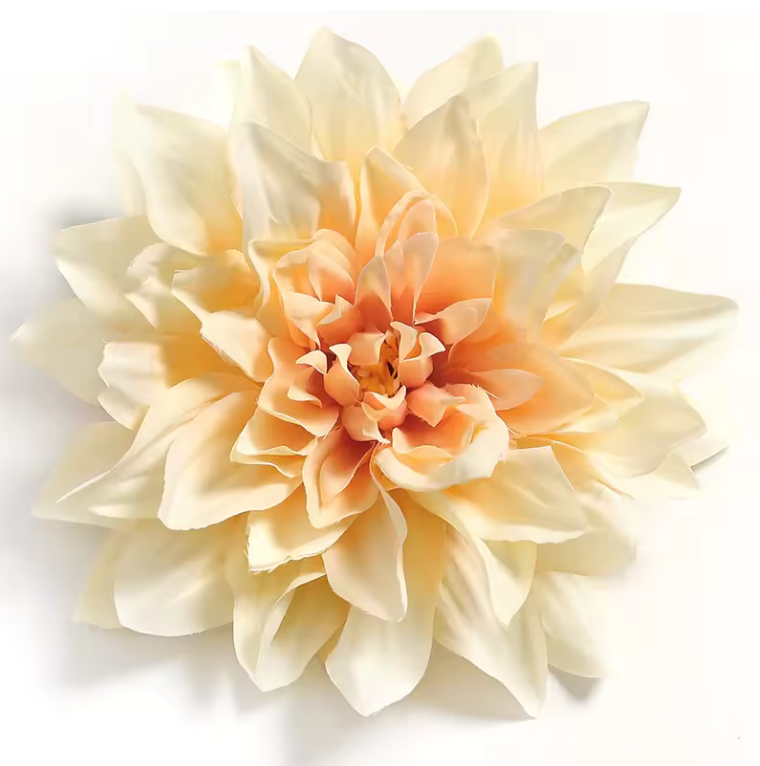 Dahlia Flower Heads Artificial Flower Large - 5 Pcs