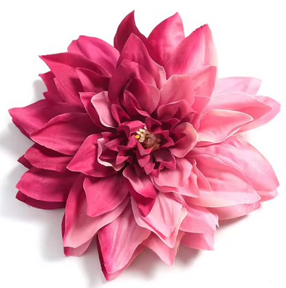 Dahlia Flower Heads Artificial Flower Large - 5 Pcs