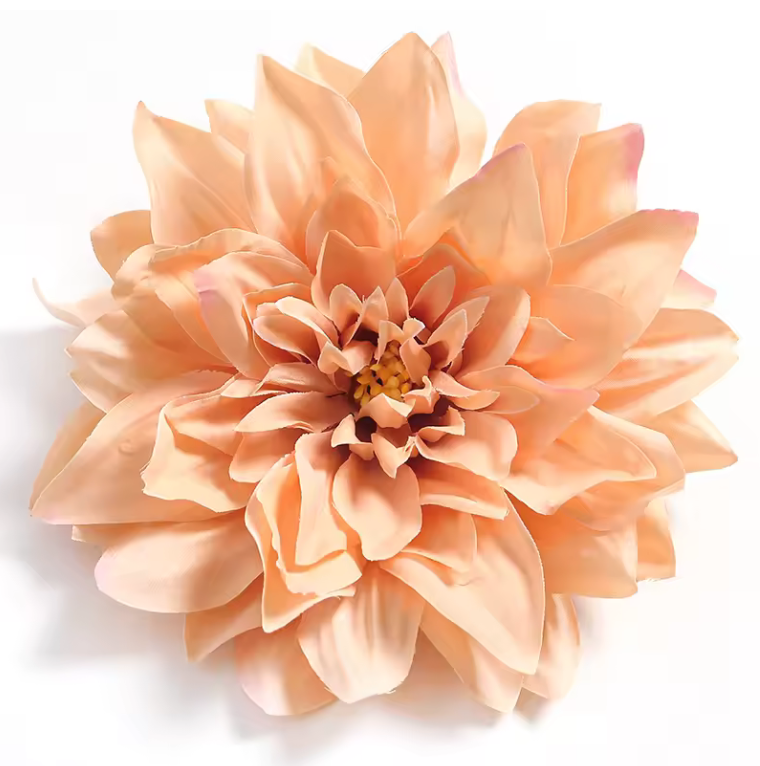 Dahlia Flower Heads Artificial Flower Large - 5 Pcs