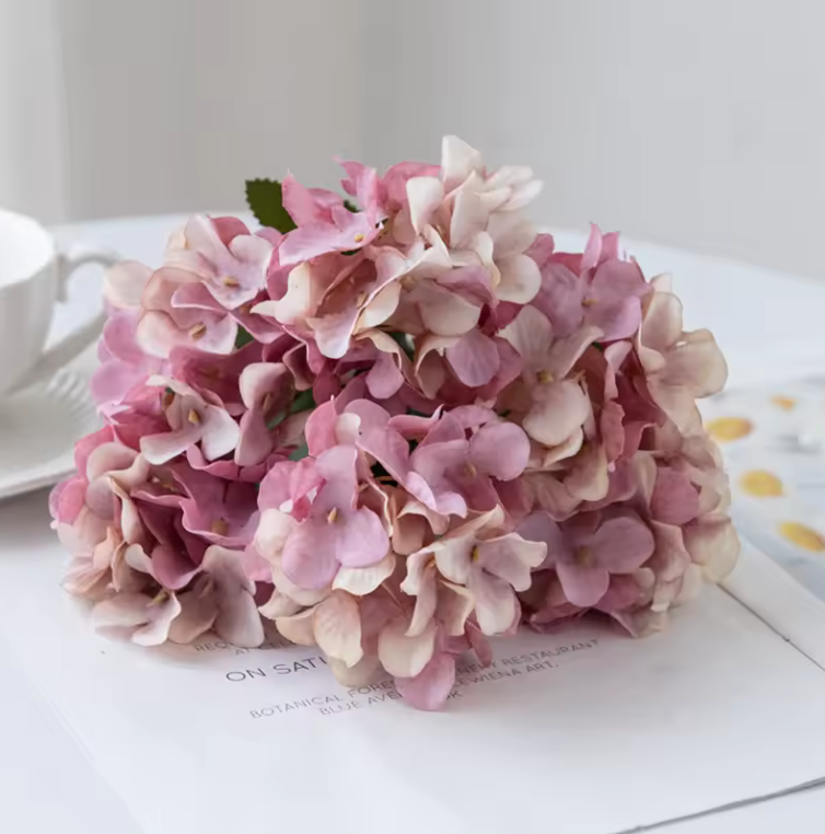 Deluxe Artificial Hydrangeas Flowers