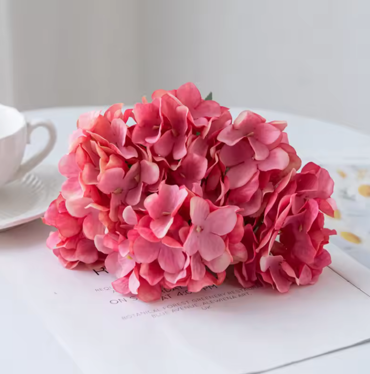 Deluxe Artificial Hydrangeas Flowers